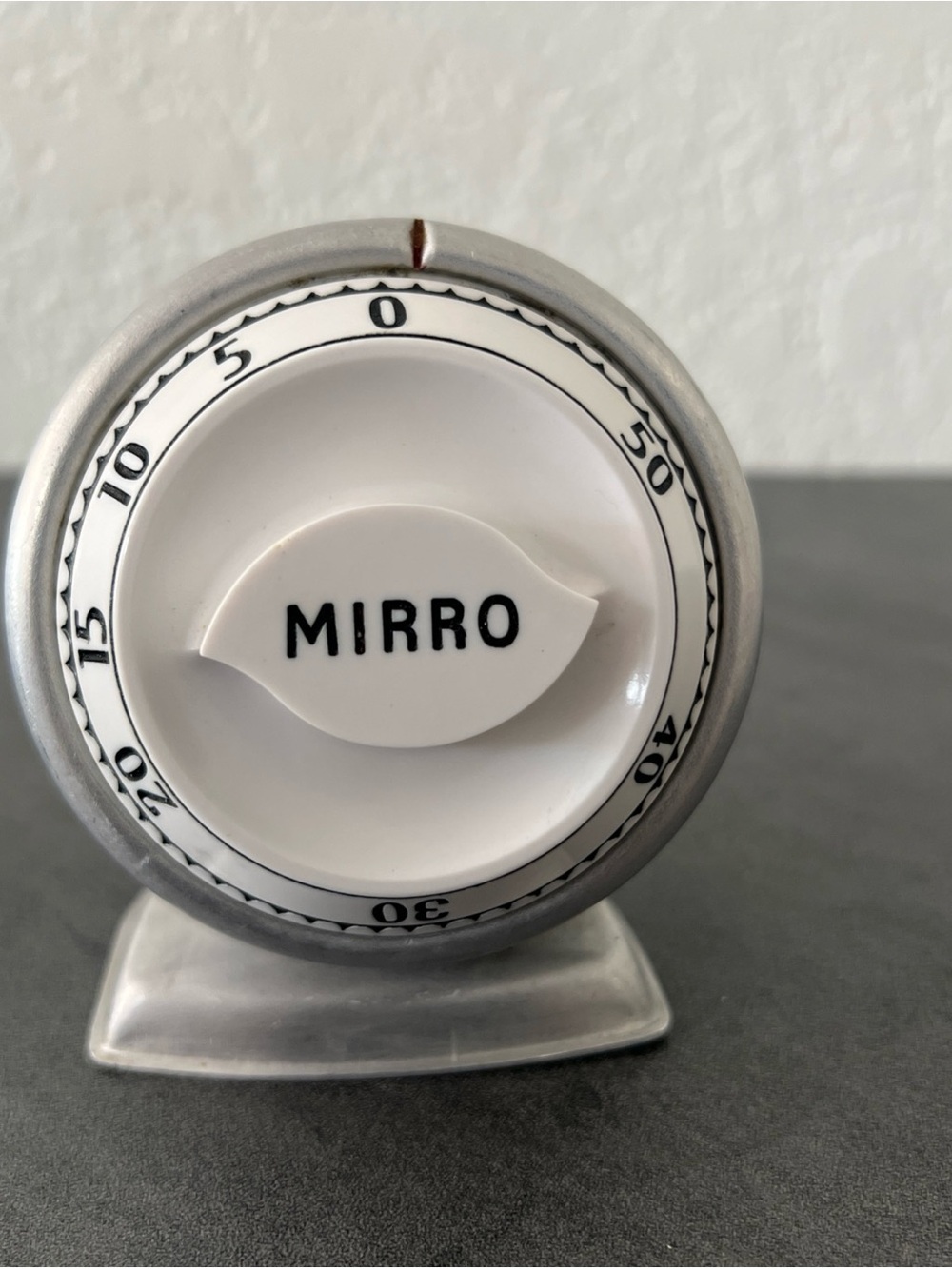 VTG Mirro Kitchen Timer Aluminum Retro Working 60 Minute 1950s 1960s MCM